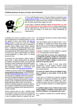 Certificato penale per chi opera con minori: alcuni chiarimenti.