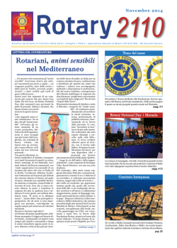Novembre 2014 - Rotary Distretto 2110