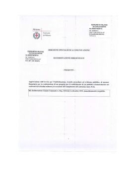 det. 60-2014 approvazione avviso ricerca sponsor