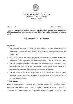 DET. N. 119-2014 AREA AMMINISTRATIVA