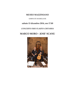 concerto duo flauto chitarra moro scanu
