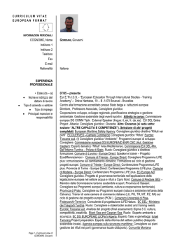 cv gordiani - QuiLivorno.it