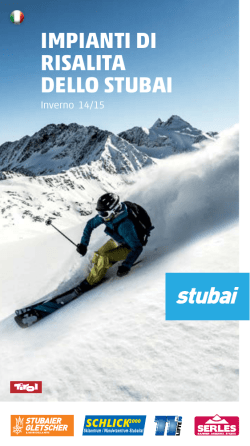 IMPIANTI DI RISALITA DELLO STUBAI