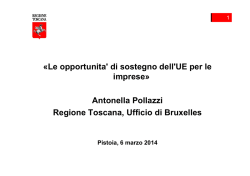 Opportunita di sostegno per le Imprese