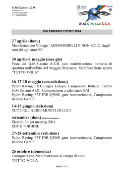 Calendario - GMSiziano