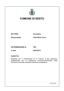 Determina n.896 del 20.05.2014 - Indizione