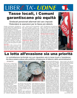 Liberet&agrave; n. 2 - 2014 - Inserto di Udine - SPI FVG
