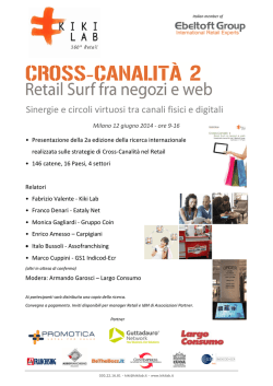 Cross Canalit&agrave; Programma