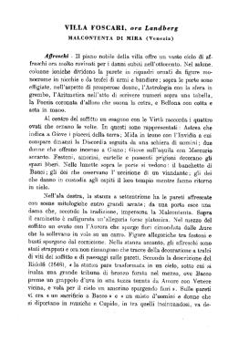 Gli affreschi nelle ville venete del Cinquecento - Villa Foscari