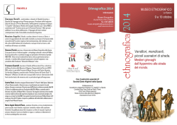 Programma - Istituzione per i Servizi Culturali del Comune della