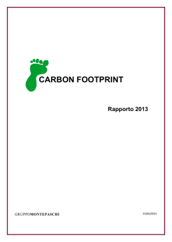 carbon footpr carbon footprint - Banca Monte dei Paschi di Siena