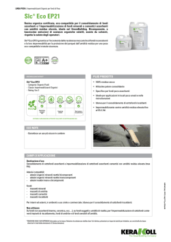 Slc® Eco EP21 - the Kerakoll products area