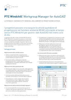 PTC Windchill® Workgroup Manager for AutoCAD®