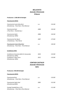 Carta dei vini - Hotel Relais Mirabella