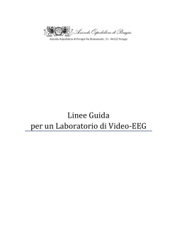 Linee Guida per un Laboratorio di Video-EEG