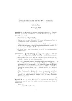 Moduli (2) Soluzioni
