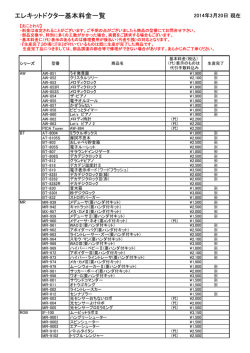 エレキットドクター基本料金一覧