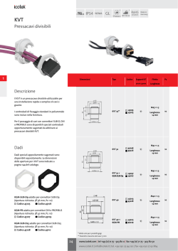 Sistemi di passaggio cavo per cavi precablati