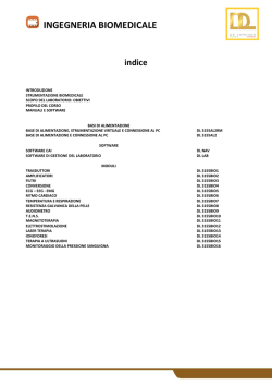 INGEGNERIA BIOMEDICALE
