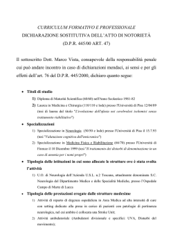 Marco Vista - Azienda USL 12 Versilia