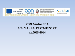 Presentazione Valutatore PON Centro Eda