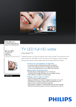 32PFK5509/12 Philips TV LED Full HD sottile con Smart TV e Pixel