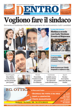 Guidonia - Via Roma, 168 - La Voce del Nord Est Romano