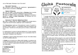 Avvisi parrocchiali settimana dal 1/4/2015 al 1/11/2015