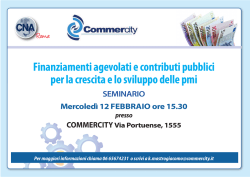 seminario finanziamenti 12 febbraio commercity