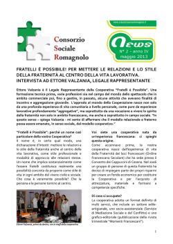 fratelli è possibile! per mettere le relazioni e lo stile della fraternità al