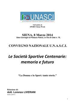 La Donna e lo Sport: tante storie