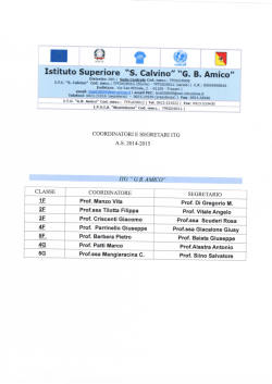 Istituto Superiore "S. Calvino" "G. B. Amico"