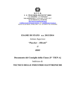 Documento classe 5 TIEN A