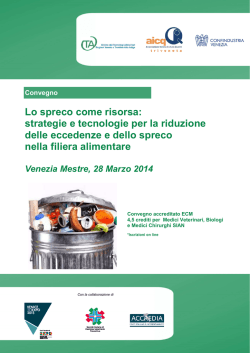 Lo spreco come risorsa