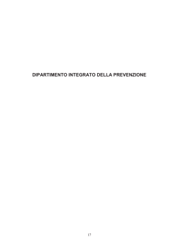 DIPARTIMENTO INTEGRATO DELLA PREVENZIONE