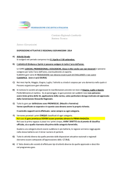 Regolamento Regionale Giovanissimi 2014