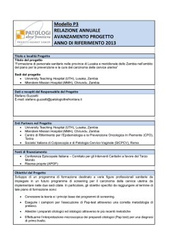 P3 anno 2014 - Patologi Oltre Frontiera ONG