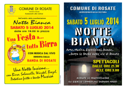 SABATO 5 LUGLIO 2014