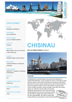 CHISINAU - CadillacTrip.it
