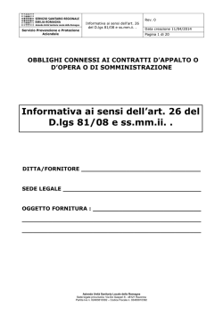 INFORMATIVA AUSL ROMAGNA