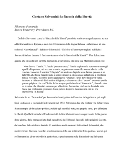 Gaetano Salvemini: la fiaccola della libert&agrave;