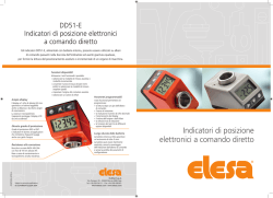 Indicatori di posizione elettronici a comando diretto