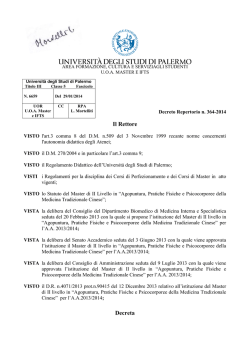 M214 - Universit&agrave; di Palermo