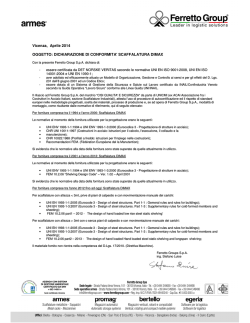 DICHIARAZIONE DI CONFORMITA