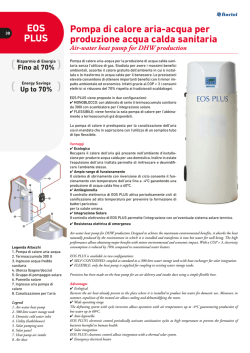 Pompa di calore aria-acqua per produzione acqua calda sanitaria