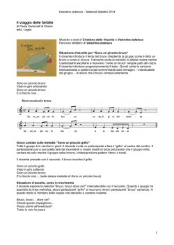 1 Il viaggio delle farfalle - CDM Centro Didattico Musicale