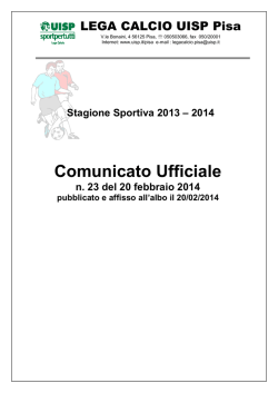 C.U. N. 23 del 20/02/14