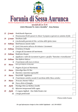 Corsi Prematrimoniali 2014