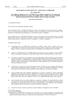REGOLAMENTO DI ESECUZIONE (UE) N. 718/2014 DELLA
