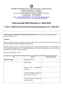 PAI 2014-15 IC Stoppani 2014-2015 - "Stoppani" Seregno Istituto